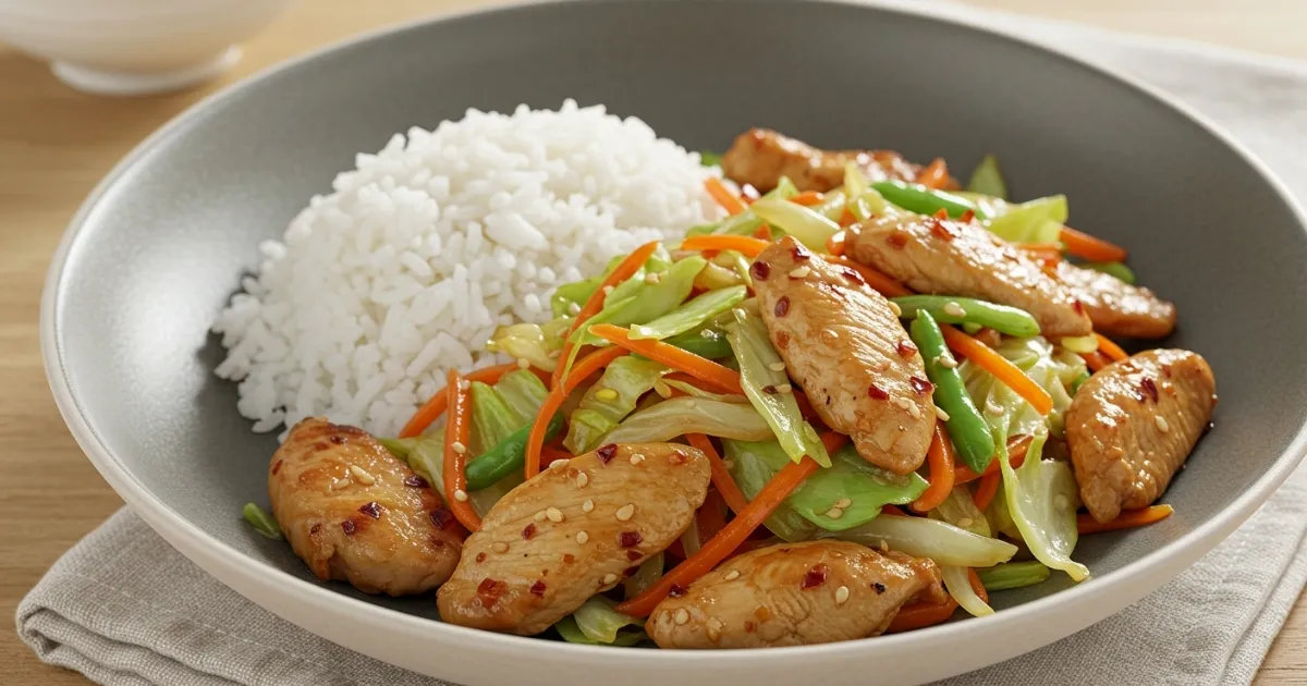 Chicken and Cabbage Dish – A flavorful and healthy meal featuring tender chicken and fresh cabbage, perfect for any occasion.
