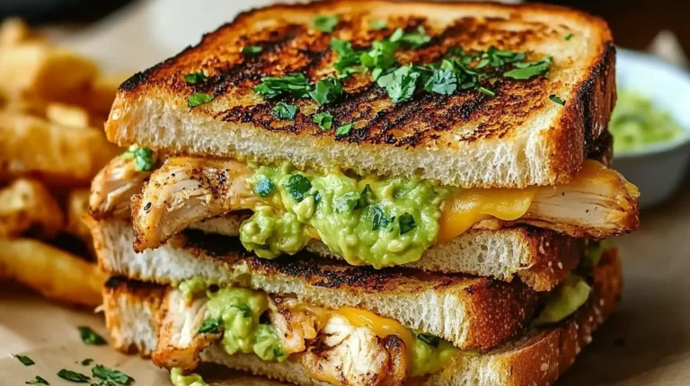 Irresistible Chicken Avocado Melt Sandwich – A Flavor-Packed Delight