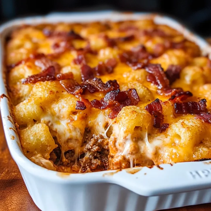 Cheeseburger Tater Tot Casserole Recipe