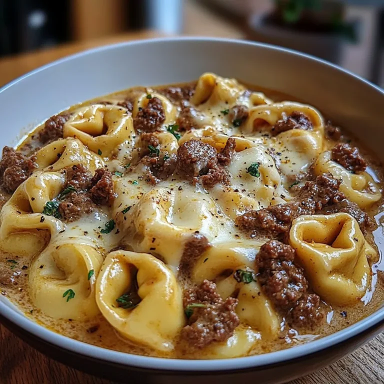 Cheesesteak Tortellini with Rich Provolone Sauce – Creamy Provolone Bliss