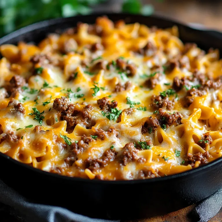 Cheesy Beef Bowtie Pasta – Garlic Butter Heaven