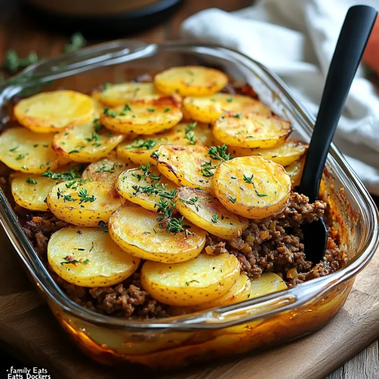 Crispy Potato Topped Meat Pie – Comfort in Every Bite