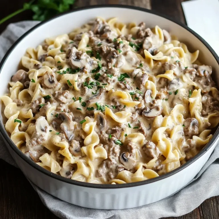 Easy Ground Beef Stroganoff – Creamy & Comforting