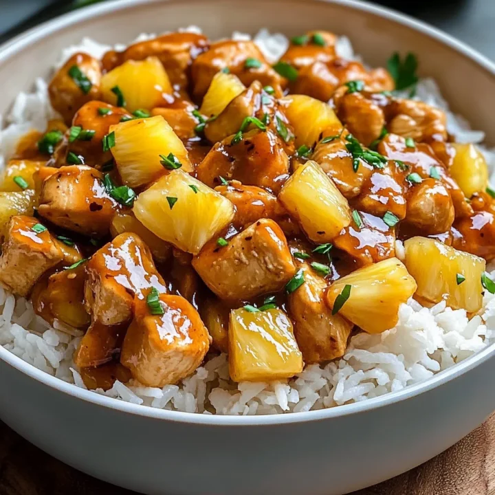 Tropical Pineapple Chicken and Rice