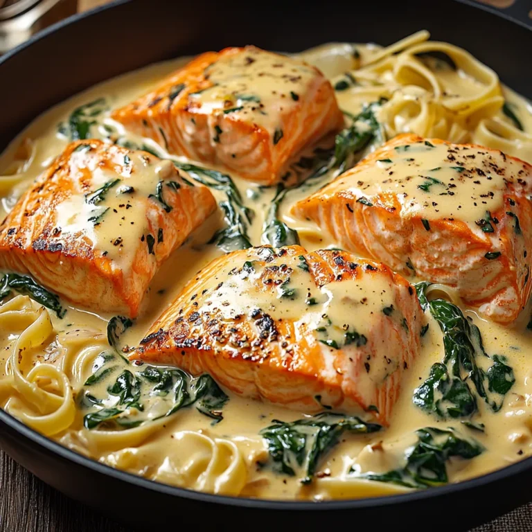 Rich Creamy Salmon Florentine Recipe