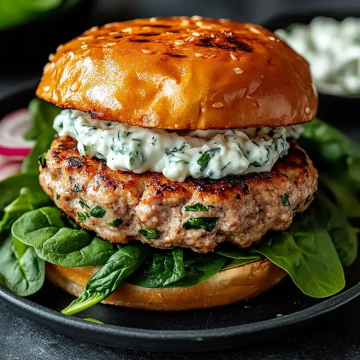 Healthy Spinach Chicken Burgers Recipe