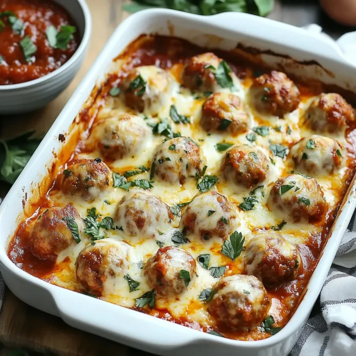 Easy Dump and Bake Meatball Casserole
