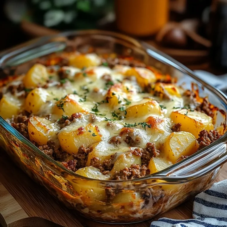 Hearty Hamburger Potato Casserole Recipe