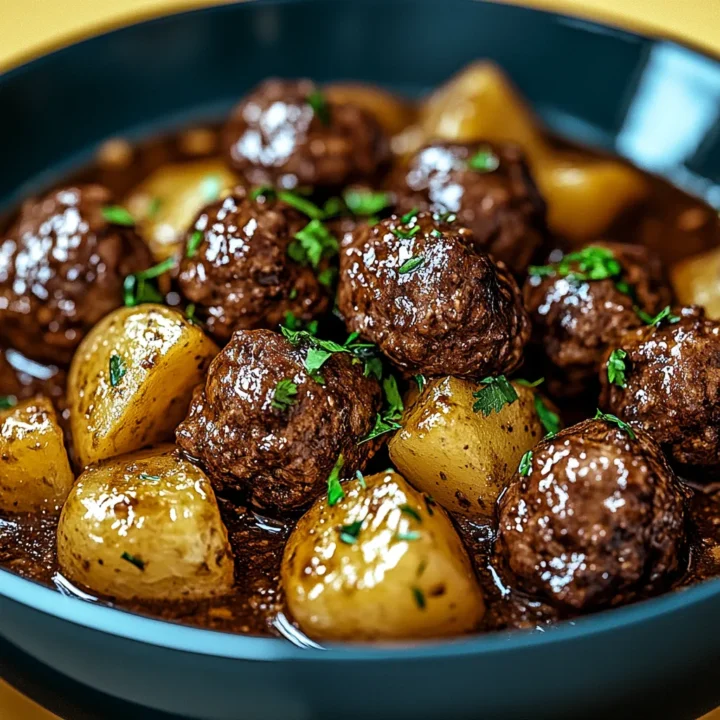 Garlic Butter Beef Bites & Potatoes
