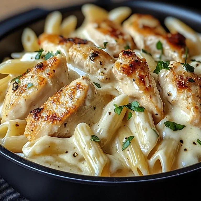 Creamy White Cheddar Chicken Pasta