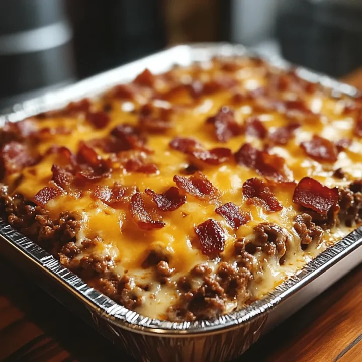 BBQ Bacon Cheeseburger Casserole Recipe