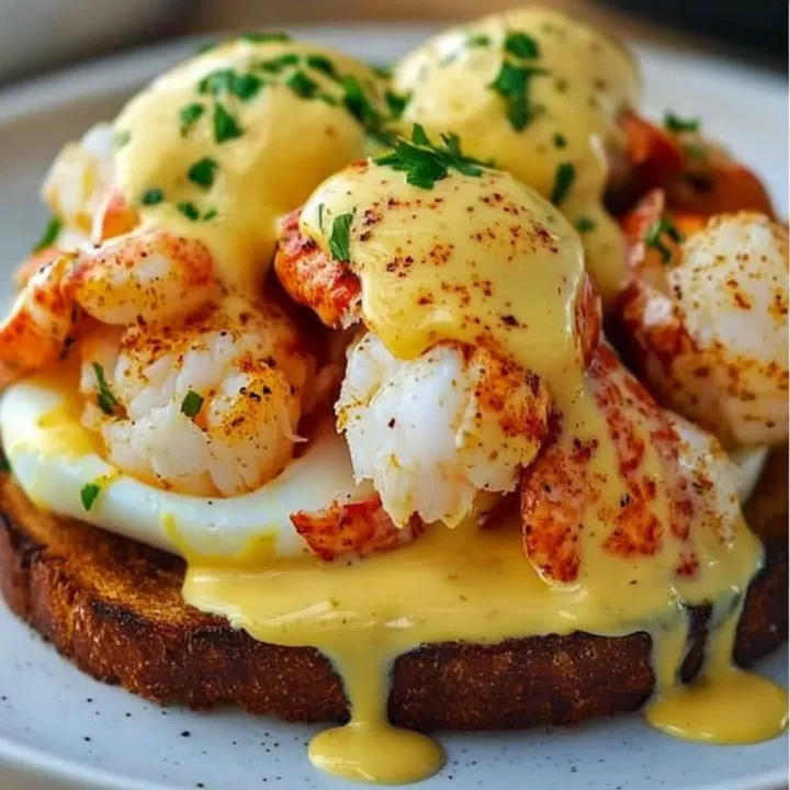Bay Lobster Eggs Benedict with Cajun Hollandaise