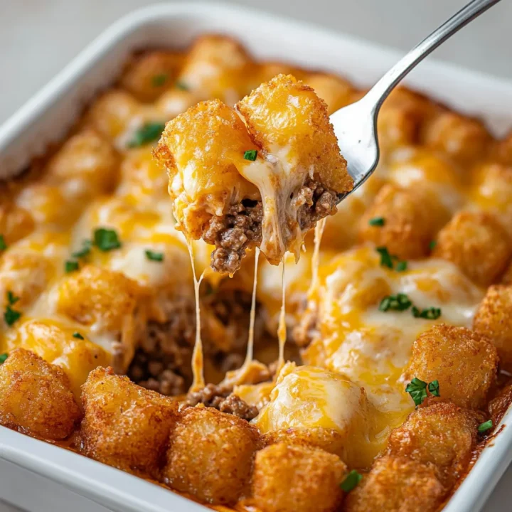 Cheeseburger Tater Tot Casserole