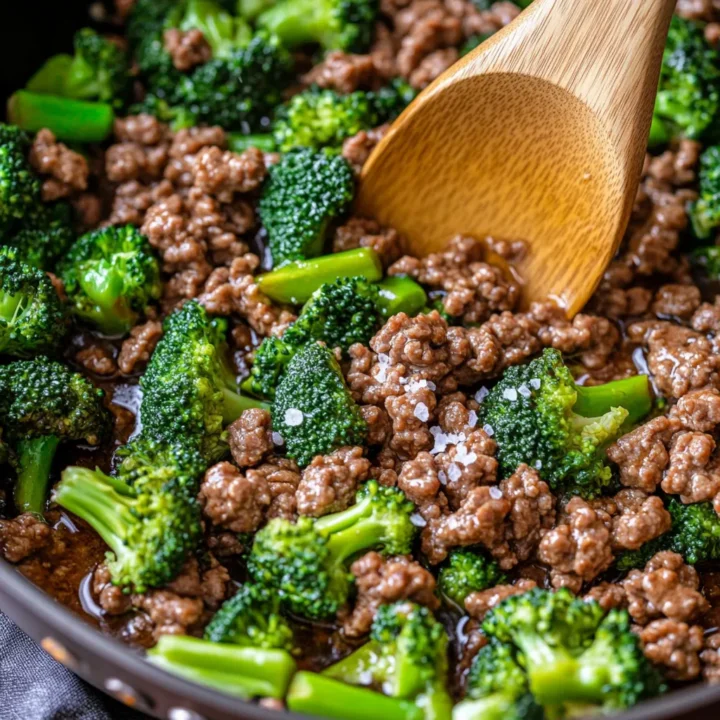 Easy Ground Beef and Broccoli Skillet