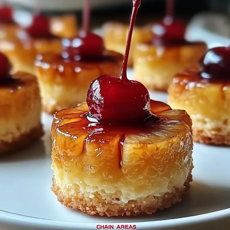 Mini Pineapple Upside-down Cheesecakes