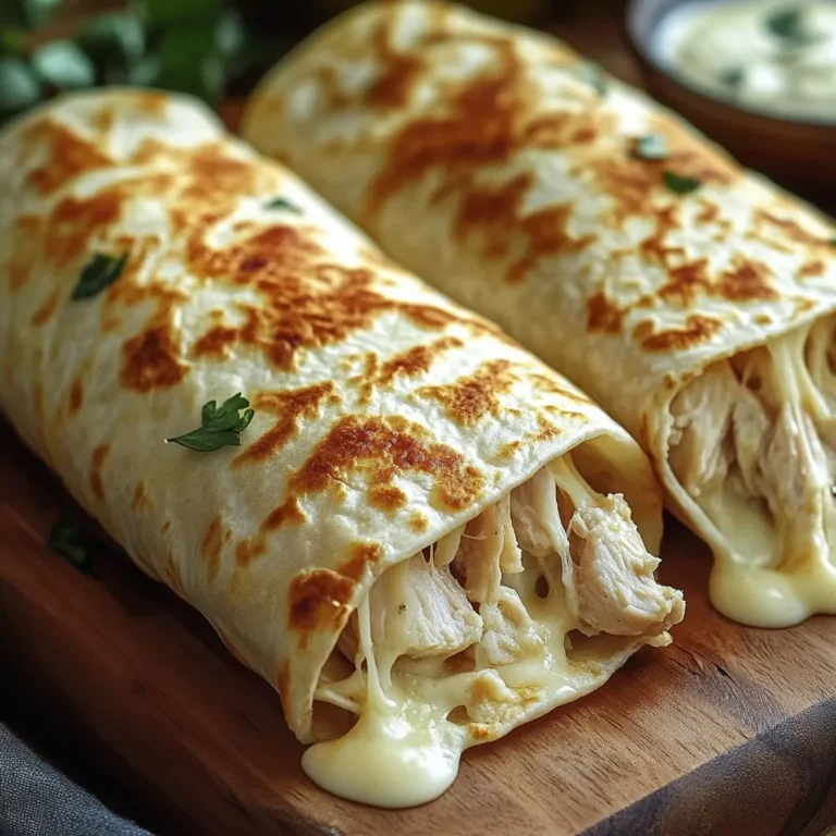 Quick Cheesy Garlic Chicken Wraps for a Flavorful Meal