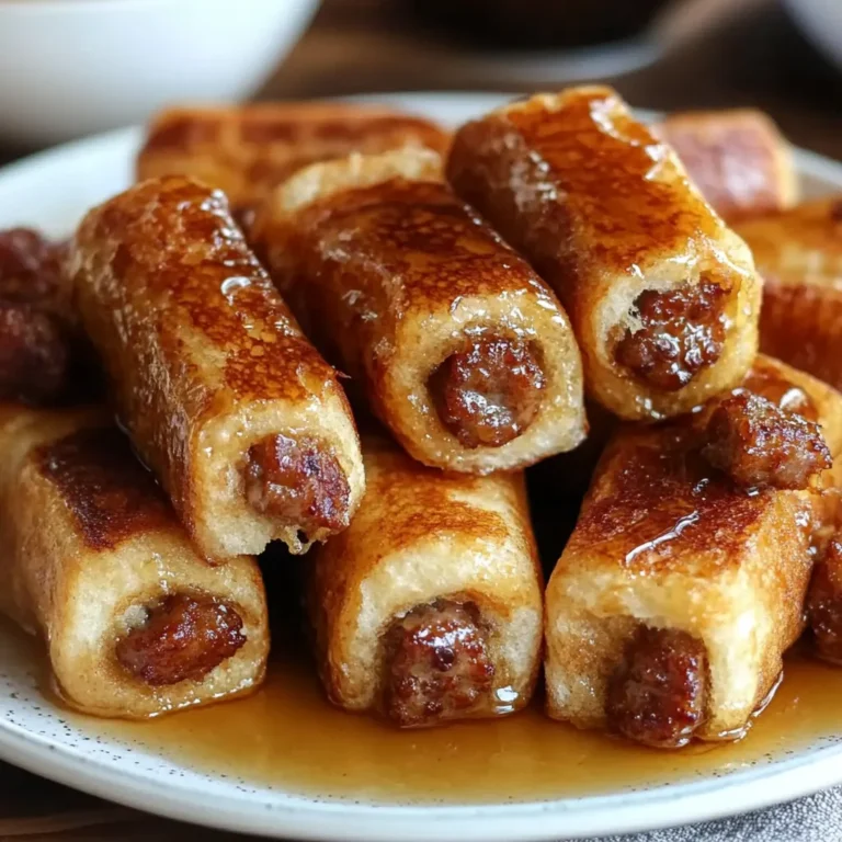 Easy Sausage French Toast Roll-Ups