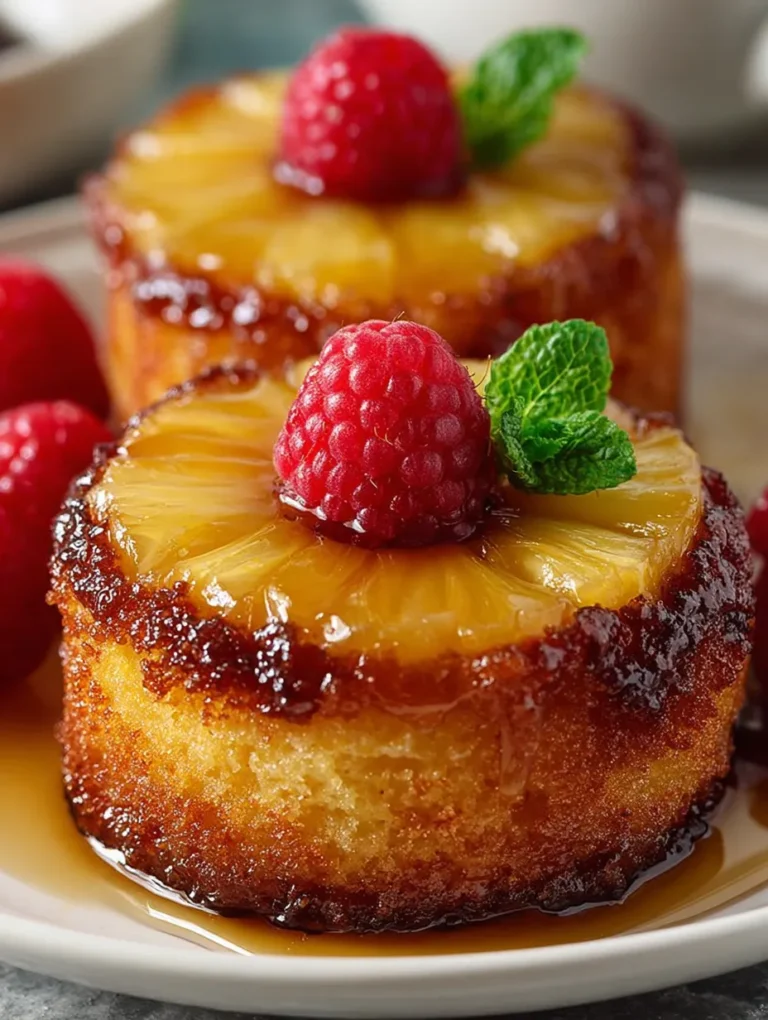 Pineapple Upside-Down Cupcakes