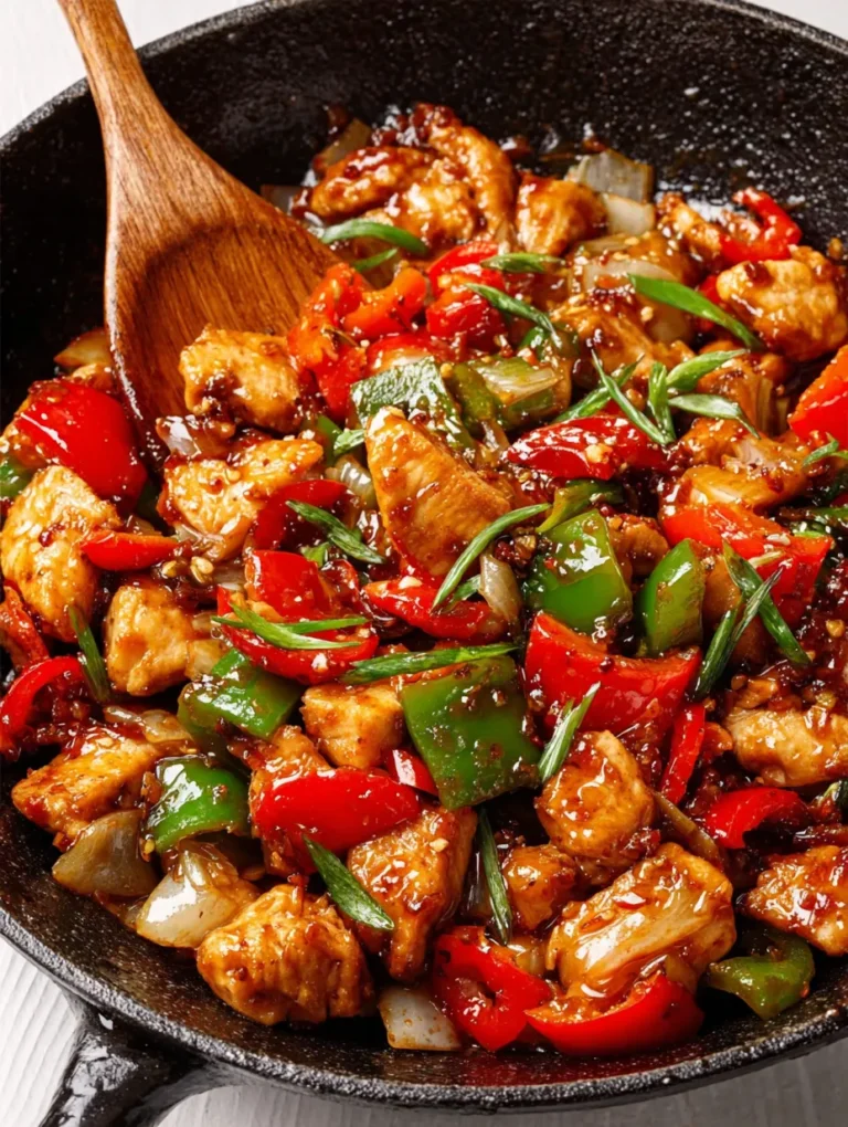Sweet & Spicy Pepper Chicken Stir-Fry